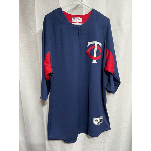 Minnesota Twins‎ Majestic 1/4 Zip Half Sleeve Size XL EUC - Picture 3 of 7